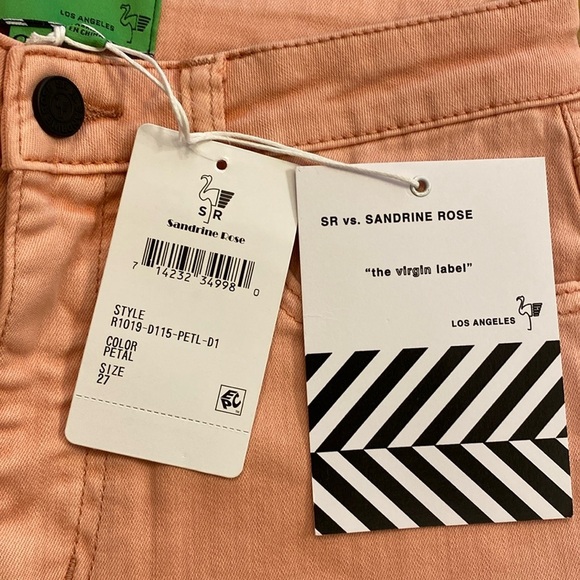 Free People Sandrine Rose Womens Embroidered Jeans Ankle New 27 virgin label - Picture 16 of 16